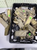Tactical Knife Sheaths, Tan Nylon, Belt Loop Attachment, Retention Cord