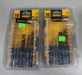 2- DeWalt Black & Gold Drill Bit Set, 10 Pieces, High-Speed Steel, sells times the money