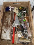 Assorted Vintage Hand Tools with Metal Case, Various Tools Included
