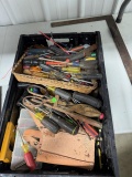 Assorted Hand Tools Set with Screwdrivers, Pliers, Leather Holder