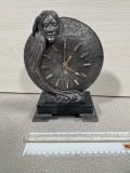 Indian Themed Clock Ricker 1988 104/ 500 8 1/2