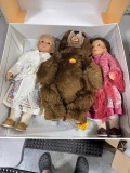 Steiff Set 2 dolls and Bear 563/1200 1992 Germany