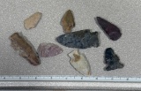 Arrowheads and Artifacts - 8 Points from Licking Co. OH Largest 3