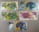 3- Papua New Guinea Kina Banknotes, 2, 5, 10 Denominations, sells times the money