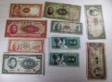10 pcs- Vintage Banknotes, Bank of China & Vietnam, Various Denominations, sells times the money