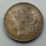 1921 Morgan Silver Dollar, 90% silver