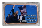 Copper Bullion Bar, 1 AVDP Ounce, 99.9% Purity, Trump & Eagle Design