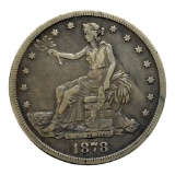 1878-S U.S. Trade Dollar, 420 Grains, 900 Fine Silver