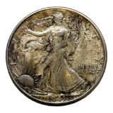 1943 Walking Liberty Half Dollar Coin, 90% Silver Composition