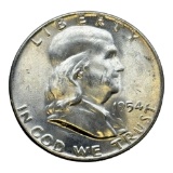 1954 Franklin Half Dollar, 90% Silver Coin