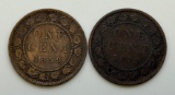 2- 1859 Large Canada Cents, sells times the money