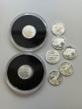 8- 1/10th ounce .999 Silver Rounds, sells times the money