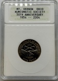 2004 Louisiana Purchase/Keelboat Nickel, in ANACS MT Vernon Ohio Numismatic Society holder