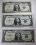 3- 1957 Silver Certificates, 1957, 1957A, 1957B, sells times the money
