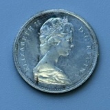 1967 Canada Dime, Commemorative Silver Coin, Queen Elizabeth II, PROOF LIKE