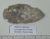 Arrowheads and Artifacts - Dovetail type point found in MO 3 7/8