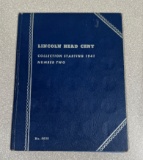 Lincoln Head Cent Collection Book 1941-1961, 48 Coins