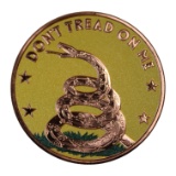 Commemorative .999 Fine Copper Coin, Don't Tread On Me, 1 AVDP Ounce