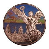 2024 Mexico Commemorative Copper Coin, 0.999 Fine Copper, Angel of Independence