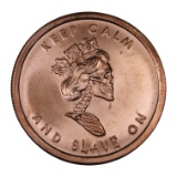Silver Shield .999 Copper Keep Calm and Slave On, 2018