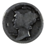 1916-S Mercury Dime, United States, 90% Silver