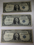 3- 1957 Silver Certificates, 1957, 1957A, 1957B, sells times the money