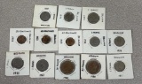 World Coins - Belgium lot of 13, Range -1923 - 1982