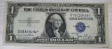 1935D One Dollar Silver Certificate, Blue Seal