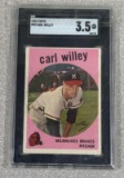 1959 Topps Carl Willey SGC 3.5 nice grade for age