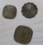 1948 Pakistan Coins Set with Crescent and Star Design