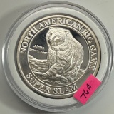North American Big Game Super Slam Silver Coin, 1 Troy Oz, .999 Fine Silver