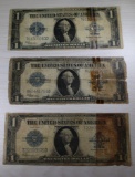 3- 1923 Horse Blanket Silver Certificates, sells times the money