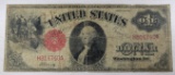 1917 $1 United States Note, Red Seal, Washington Portrait, Large Size
