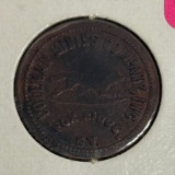 Colefan Mining Co. 5Â¢ Token, Fox Ridge KY, Early 20th Century