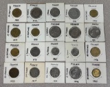 World Coins -France lot of 20 coins range 1949 - 1985