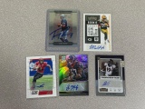 Football Auto lot of 5 Packers, Texans, Romo is not certified