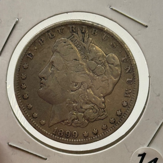 1899-O Morgan Dollar Coin, United States, 90% Silver