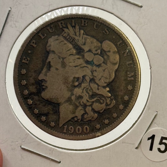 1900-O Morgan Dollar Coin, United States, 90% Silver