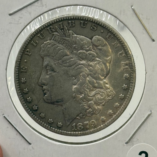 1879-S Morgan Dollar Coin, United States, 90% Silver