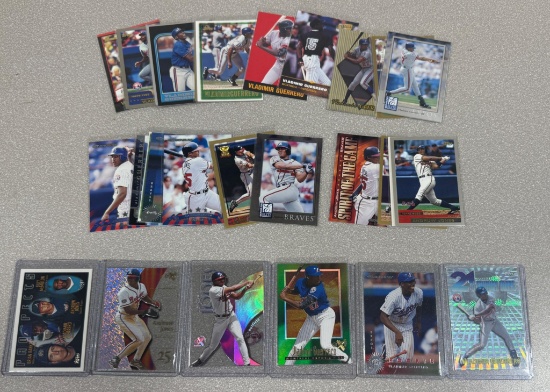 Sports cards Baseball &rew Jones & Vlad Sr. 28 cards w/ RCs, Insert Expos Braves HOF ers