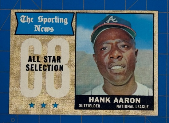 1968 Topps Hank Aaron All Star Selection - The Sporting News (EX+)