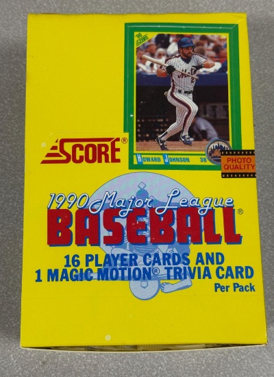 1990 Score Baseball Wax Box (36 Packs) ( Bo Jackson - chase card)