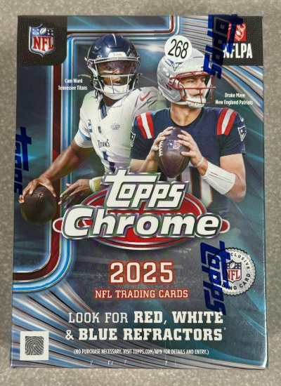 2026 Topps Chrome Football Blaster Box