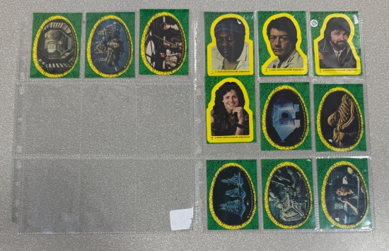 (12) 1979 Aliens Stickers (Includes Ripley RC)