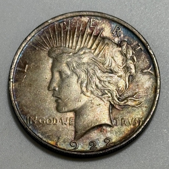 1922 Peace Silver Dollar, 90% silver