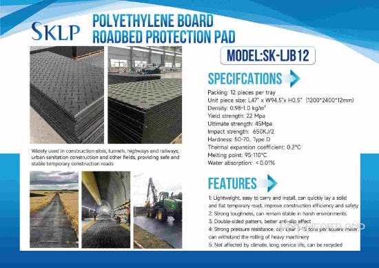 2026 SKLP SK-LJB12 Roadbed Protection Pad (Unused)