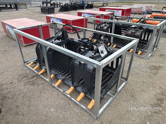 Landhonor Rgb-11-72w 72in Heavy-duty Skid Steer Rock Grapple