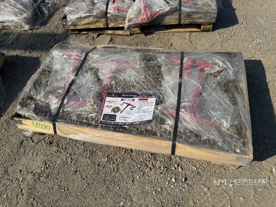 Landhonor Pallet Of (5) 9,200 Lb Ratchet Load Binders And (10) G70 Chains