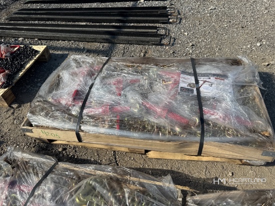 Landhonor Pallet Of (8) 5,400 Lb Ratchet Load Binders And (16) G70 Chains