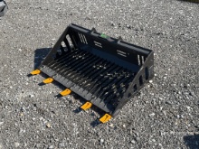 2026 GIYI GY-RB44 44in Mini Skid Steer Rock Bucket (Unused)